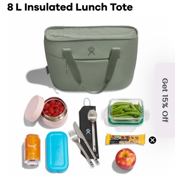 Hydro Flask Green Insulated Lunch Tote - Picture 4 of 6